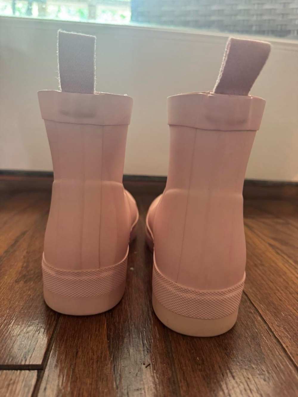 Hunter Blush Pink Short Rubber Rain Boots - Picture 3 of 5